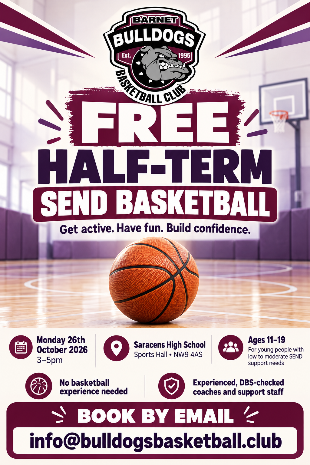 Free half-term SEND basketball sessions!
